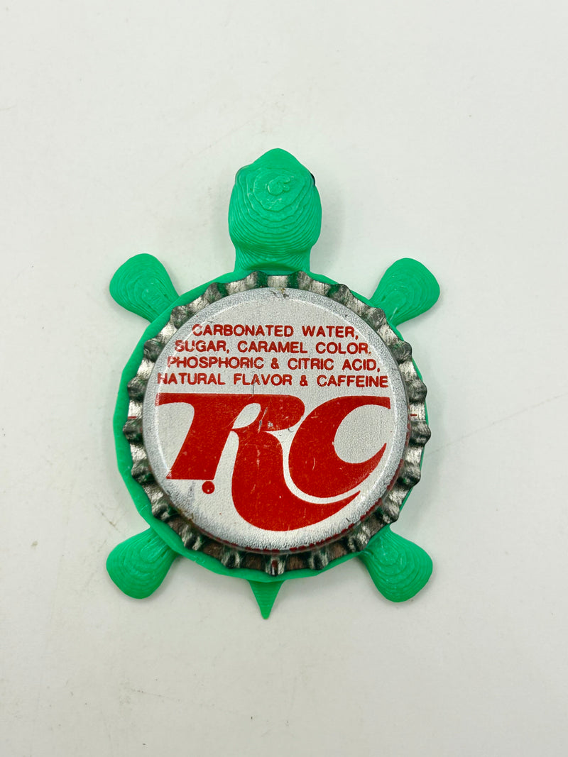 RC Cola (Vintage, Red) - Bottle Cap Magnet Turtle Shell Shocked Art