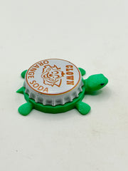 Clown Orange Soda - Bottle Cap Magnet Turtle Shell Shocked Art