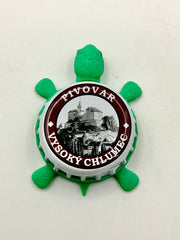 Pivovar Vysoky Chlumec (Czech Republic) - Bottle Cap Magnet Turtle (Copy) Shell Shocked Art