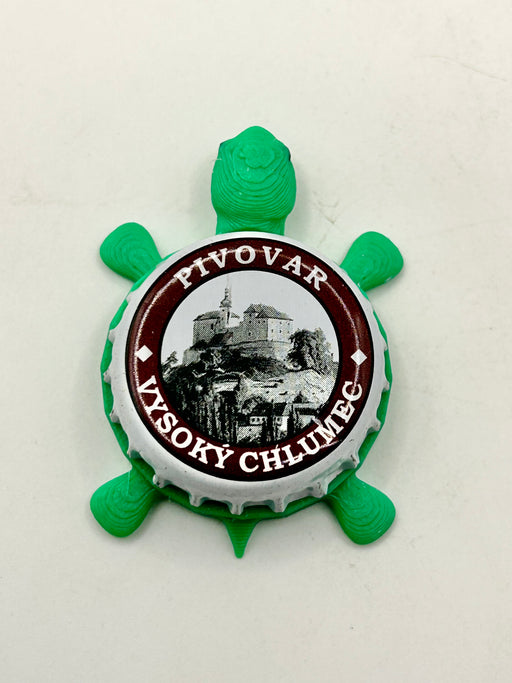 Pivovar Vysoky Chlumec (Czech Republic) - Bottle Cap Magnet Turtle (Copy) Shell Shocked Art