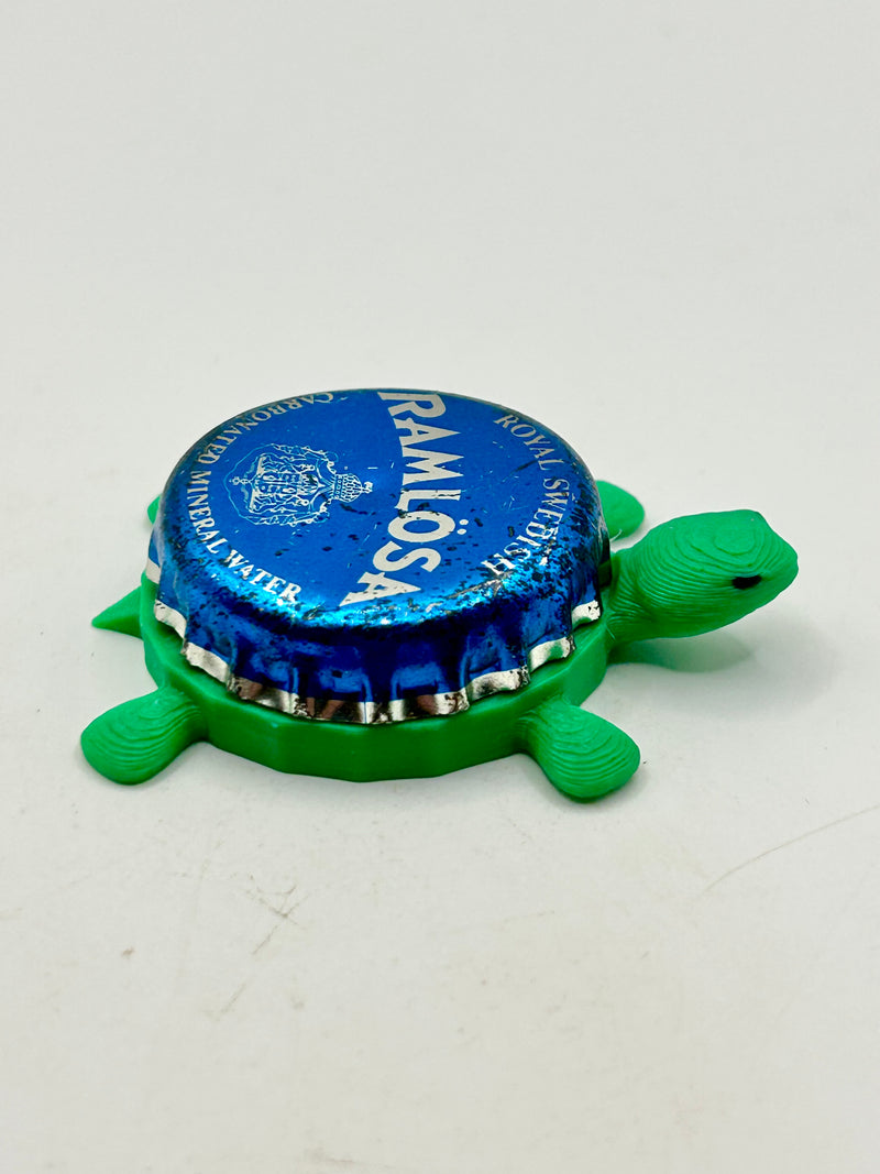Ramlosa Water (Blue) - Bottle Cap Magnet Turtle Shell Shocked Art