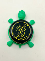 Joseph Huber Brewing - Bottle Cap Magnet Turtle Shell Shocked Art