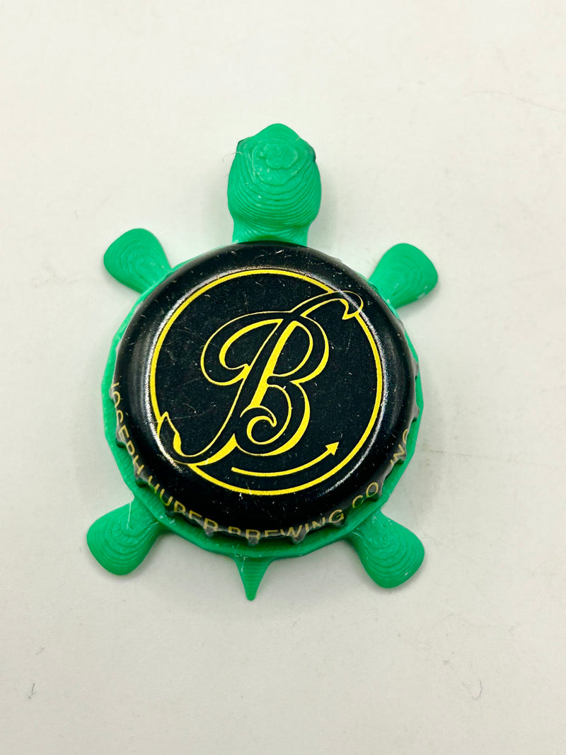 Joseph Huber Brewing - Bottle Cap Magnet Turtle Shell Shocked Art