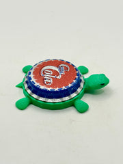 Cuba Cola - Bottle Cap Magnet Turtle Shell Shocked Art