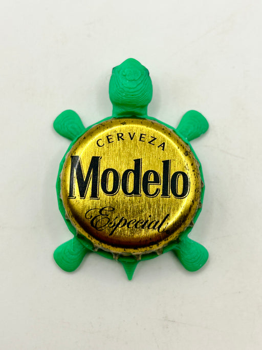 Modelo Especial - Bottle Cap Magnet Turtle Shell Shocked Art