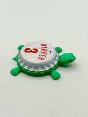 Bryce Harper, Phillies - Bottle Cap Magnet Turtle Shell Shocked Art