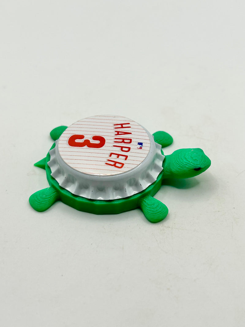 Bryce Harper, Phillies - Bottle Cap Magnet Turtle Shell Shocked Art