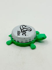 Bec Organic Soda - Bottle Cap Magnet Turtle Shell Shocked Art