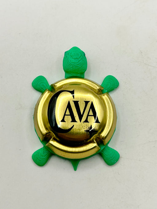 Cava Sparkling Wine - Bottle Cap Magnet Turtle (Copy) Shell Shocked Art