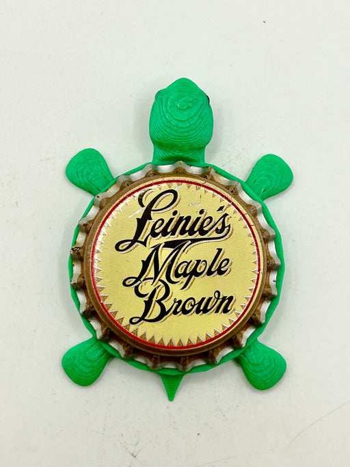 Leinenkugel's Maple Brown - Bottle Cap Magnet Turtle Shell Shocked Art