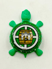 Pilsner Urquell (Green Barrel Design) - Bottle Cap Magnet Turtle Shell Shocked Art