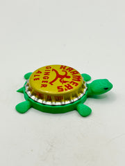 Kramer’s Ginger Ale Soda - Bottle Cap Magnet Turtle Shell Shocked Art