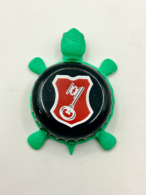 Beck’s Beer (Large Key, Black) - Bottle Cap Magnet Turtle Shell Shocked Art