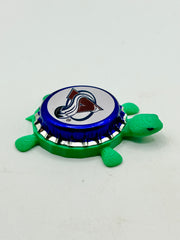 Colorado Avalanche - Bottle Cap Magnet Turtle Shell Shocked Art