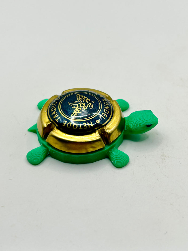 Rondel Cava (Blue, Grapes) - Bottle Cap Magnet Turtle (Copy) Shell Shocked Art