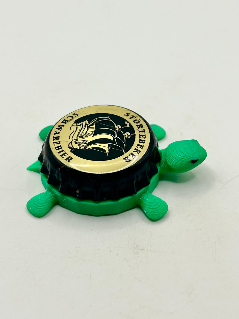 Stortebeker Schwarzbier - Bottle Cap Magnet Turtle Shell Shocked Art