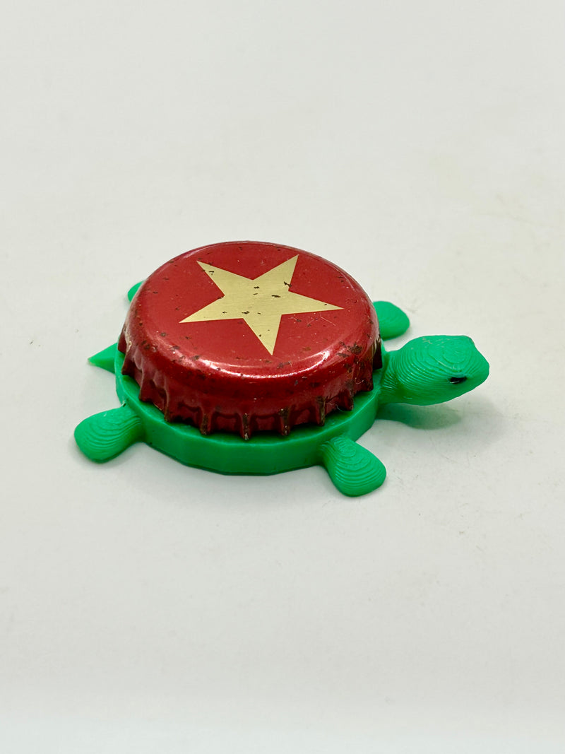 Estrella Damm (Star Only) - Bottle Cap Magnet Turtle Shell Shocked Art