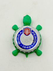 Peroni (Blue) - Bottle Cap Magnet Turtle Shell Shocked Art