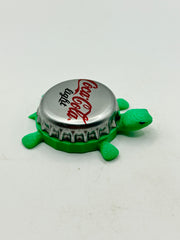 Coca Cola Light - Bottle Cap Magnet Turtle (Copy) Shell Shocked Art