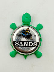 Sands Brewing (Bahamas) - Bottle Cap Magnet Turtle Shell Shocked Art
