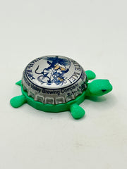 Wild Fly Rider - Yellowstone Valley Brewing - Bottle Cap Magnet Turtle Shell Shocked Art