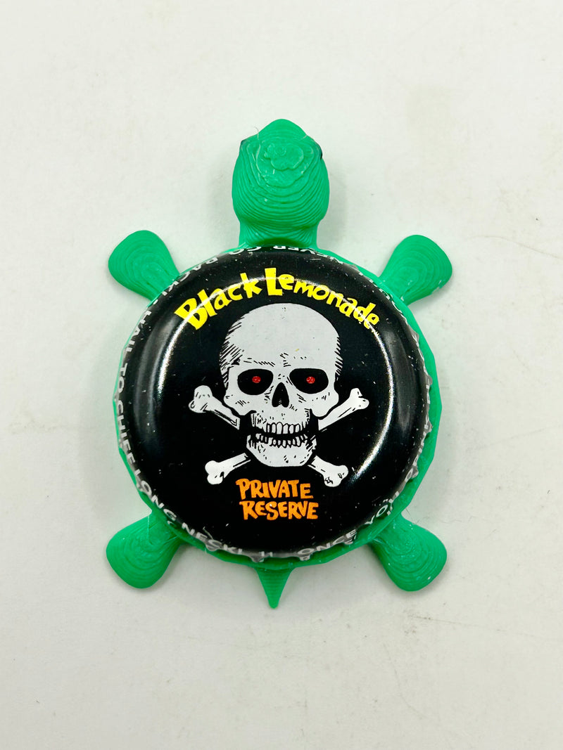 Black Lemonade - Bottle Cap Magnet Turtle Shell Shocked Art