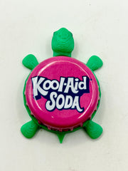Kool Aid Soda - Bottle Cap Magnet Turtle (Copy) Shell Shocked Art