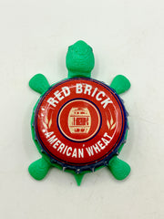Red Brick American Wheat (Atlanta Brewing) - Bottle Cap Magnet Turtle Shell Shocked Art