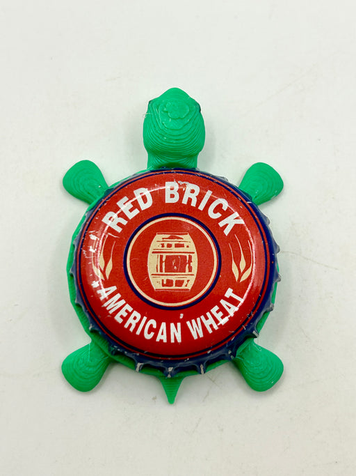 Red Brick American Wheat (Atlanta Brewing) - Bottle Cap Magnet Turtle Shell Shocked Art