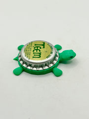 Teem (Vintage) - Bottle Cap Magnet Turtle Shell Shocked Art