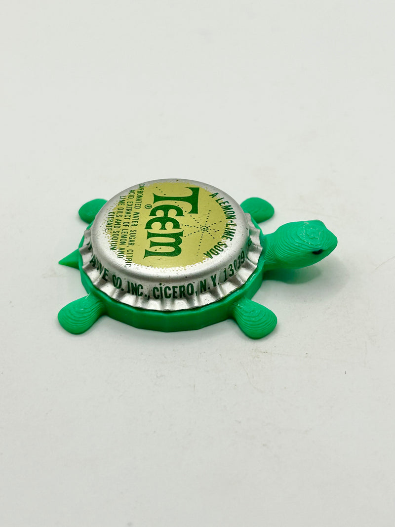 Teem (Vintage) - Bottle Cap Magnet Turtle Shell Shocked Art