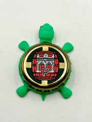Plzensky Prazdroj (Red Barrel) - Bottle Cap Magnet Turtle Shell Shocked Art