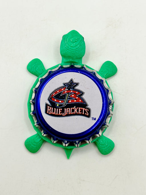 Columbus Blue Jackets (Labatt Brewing) - Bottle Cap Magnet Turtle (Copy) Shell Shocked Art
