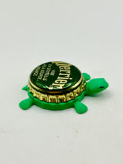 Perrier Water - Bottle Cap Magnet Turtle Shell Shocked Art