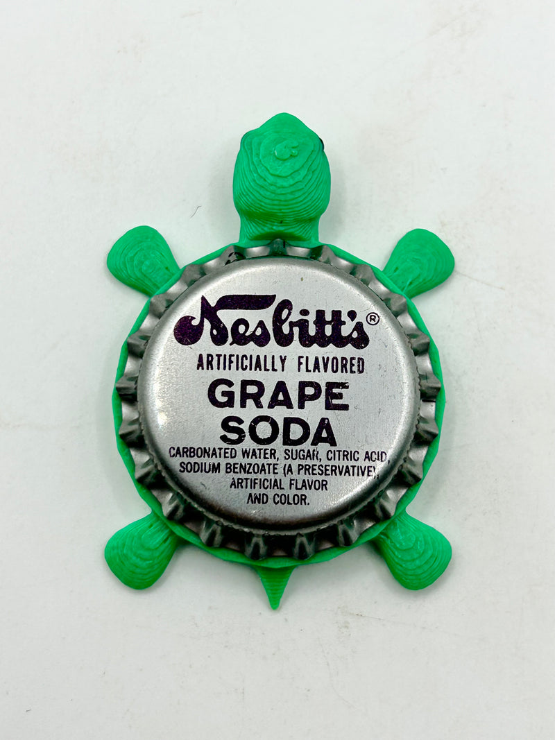 Nesbitt’s Grape Soda - Bottle Cap Magnet Turtle Shell Shocked Art