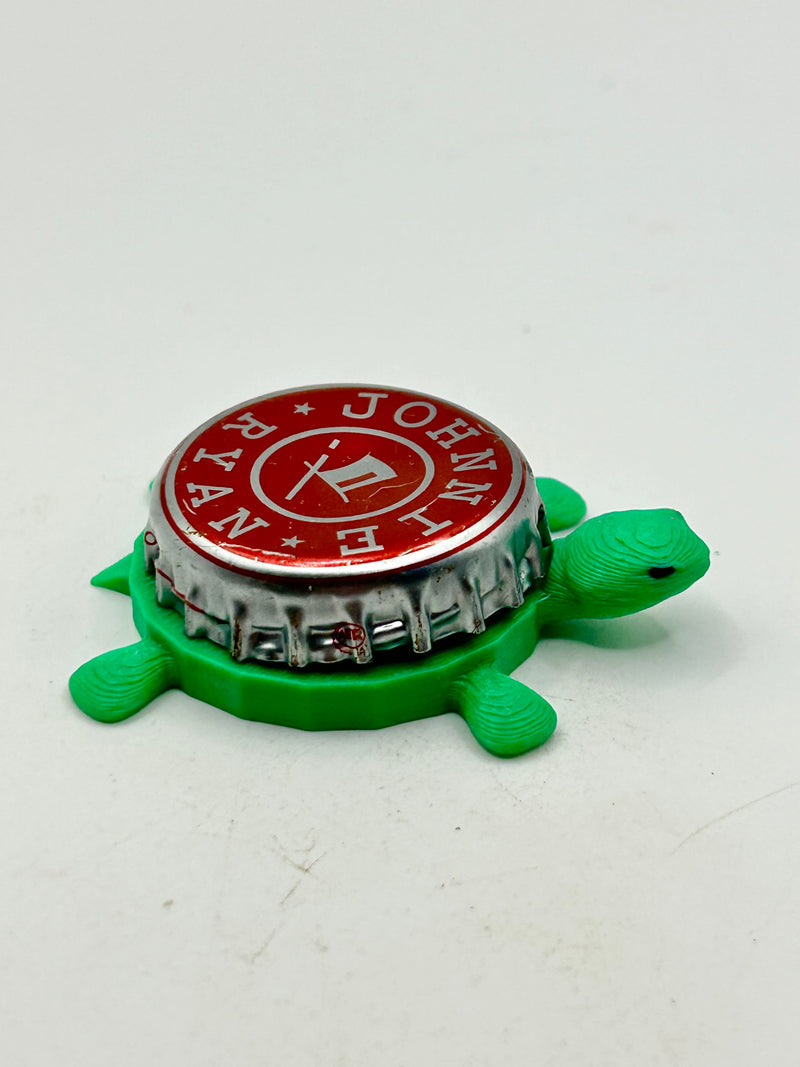 Johnnie Ryan Soda (Red) - Bottle Cap Magnet Turtle Shell Shocked Art