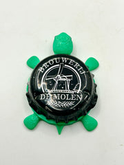 De Molen Brouwerij (Netherlands) - Bottle Cap Magnet Turtle (Copy) Shell Shocked Art