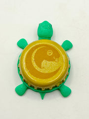 Five Rabbit Brewing (Vintage) - Bottle Cap Magnet Turtle Shell Shocked Art