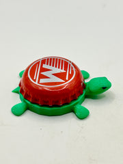 Mercury Brewing - Bottle Cap Magnet Turtle Shell Shocked Art