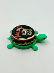 Duvel Belgian Ale (Black) - Bottle Cap Magnet Turtle Shell Shocked Art
