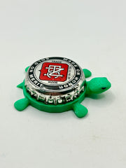Narragansett Brewing - Bottle Cap Magnet Turtle Shell Shocked Art