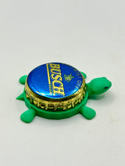 Busch Beer (Gold, Vintage Variation 3) - Bottle Cap Magnet Turtle (Copy) Shell Shocked Art