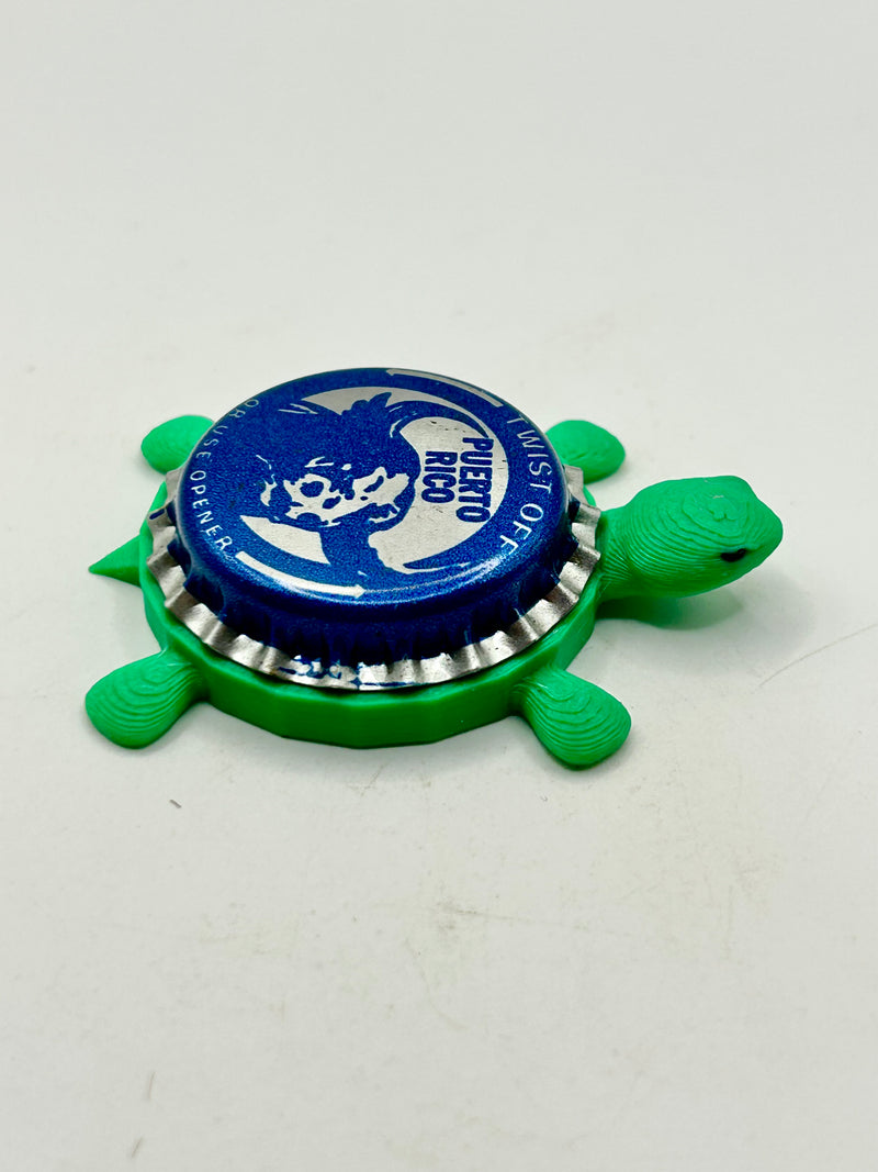 Schlitz Beer (Puerto Rico) - Bottle Cap Magnet Turtle Shell Shocked Art