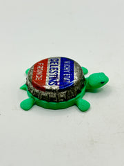 Vichy Etat Celestins - Bottle Cap Magnet Turtle (Copy) Shell Shocked Art