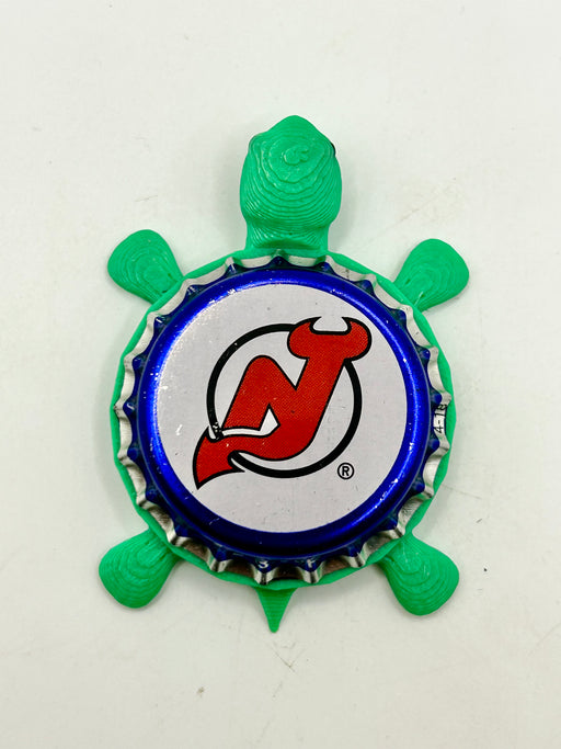New Jersey Devils (Labatt Brewing) - Bottle Cap Magnet Turtle Shell Shocked Art