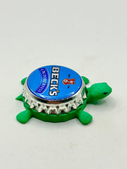 Beck’s Oktoberfest Beer (Blue) - Bottle Cap Magnet Turtle Shell Shocked Art