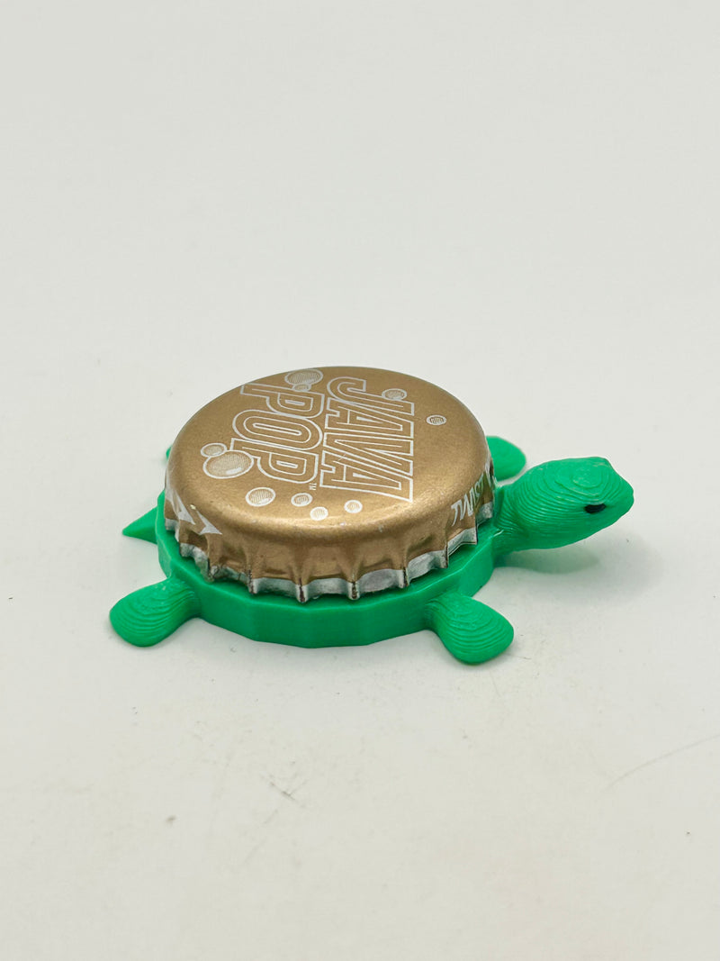 Java Pop - Bottle Cap Magnet Turtle (Copy) Shell Shocked Art