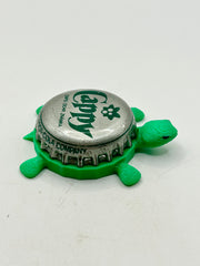 Cappy Fruit Drink - Bottle Cap Magnet Turtle (Copy) Shell Shocked Art