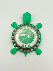 Tomahawk Ale - Bottle Cap Magnet Turtle Shell Shocked Art