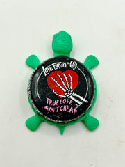 Love Potion No. 69 (True Love Ain’t Cheap) - Bottle Cap Magnet Turtle Shell Shocked Art